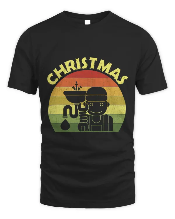 Christmas Pajama Matching Family Funny Xmas Retro Plumber