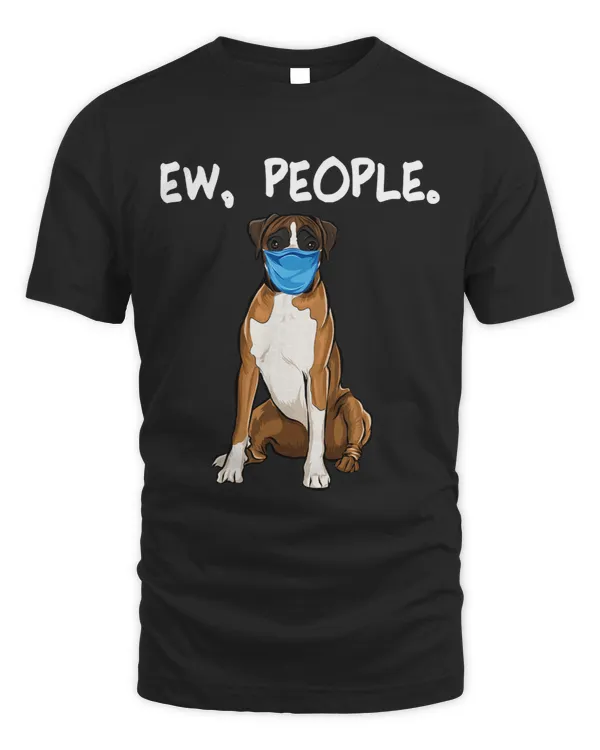 Boxer Ew People Dog Wearing Face Mask Boxers Dog