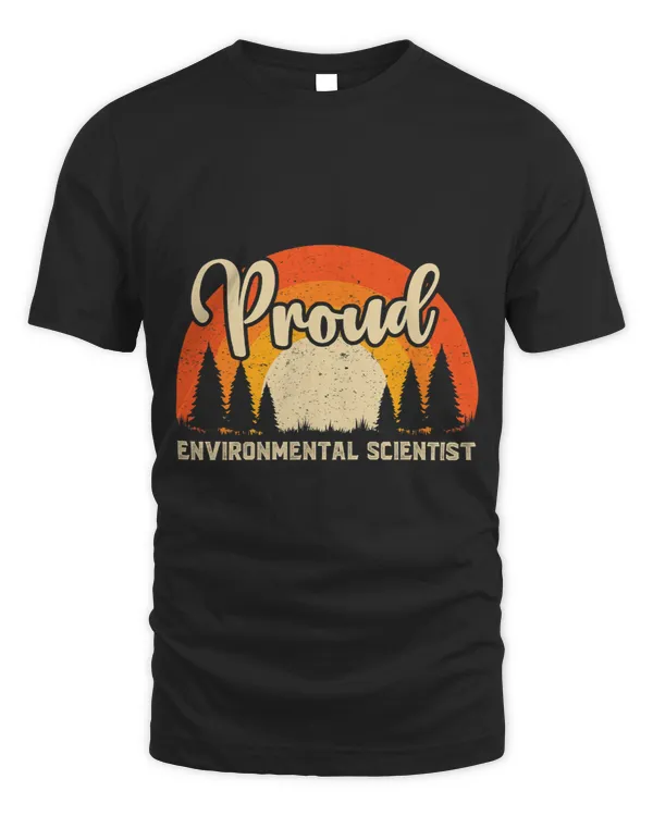 Funny Environmental Scientist Superhero Vintage Tee For Men