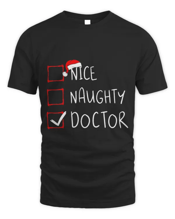 Nice Naughty Doctor Christmas List Santa Claus Physician