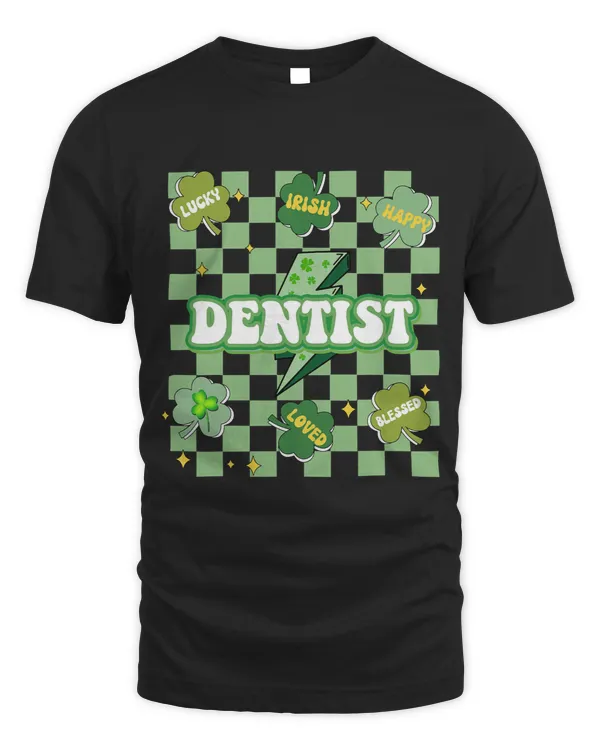 Lucky Dentist Conversation Shamrocks Pattys Day Groovy
