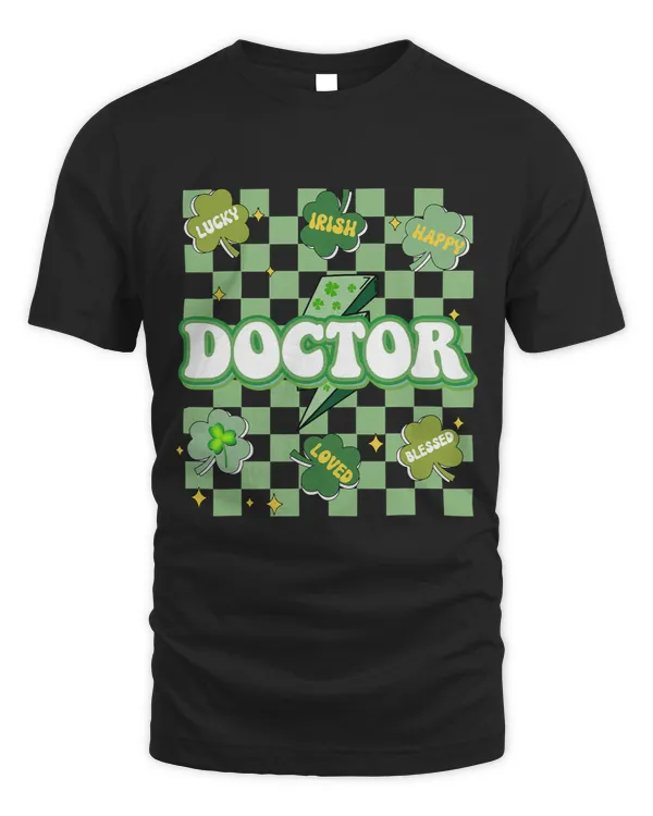 Lucky Doctor Conversation Shamrocks Pattys Day Groovy