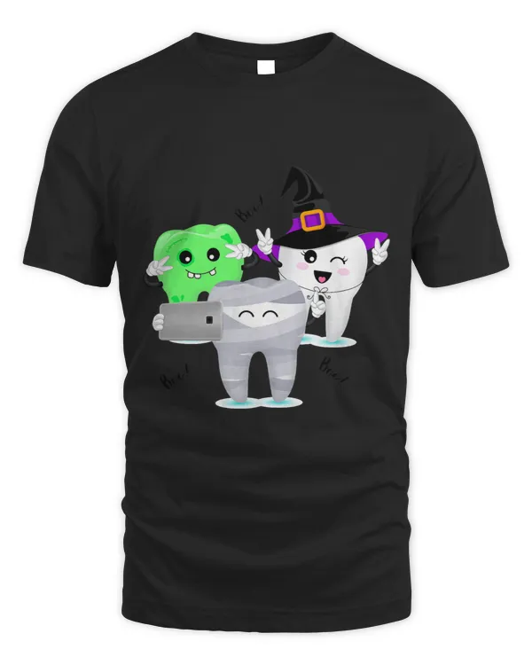 Molar Spooky Selfie Funny Dentist Halloween Graduation Squad