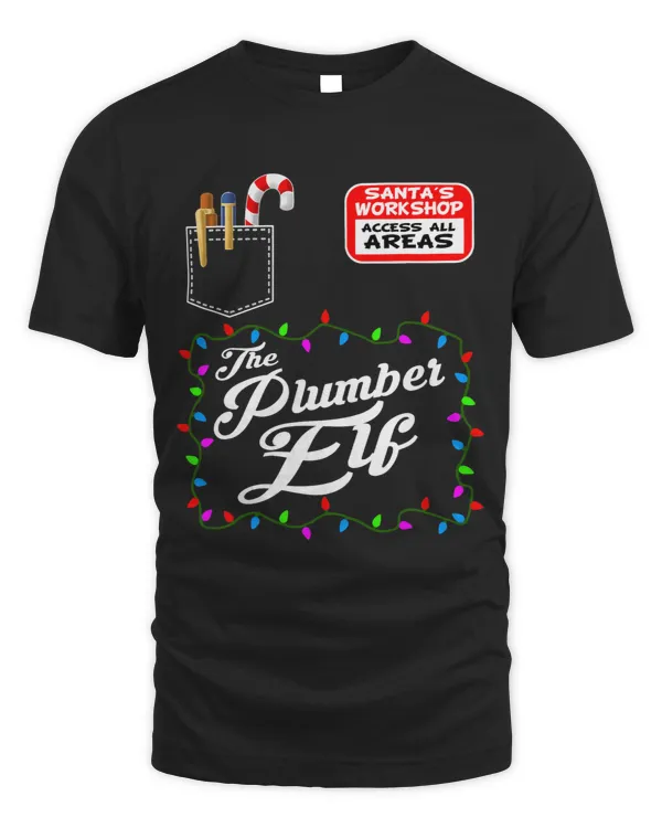 The plumber elf funny Xmas matching Christmas