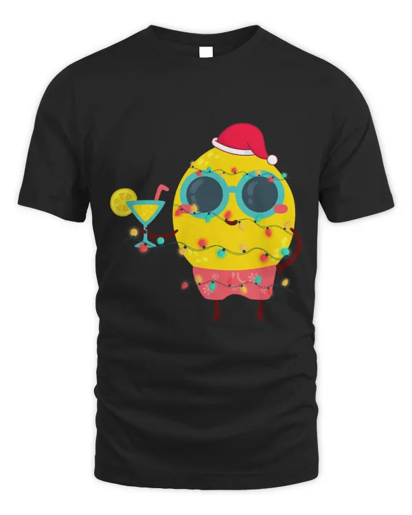 Hawaiian Summer Tropical Xmas Lemon Funny Christmas In July