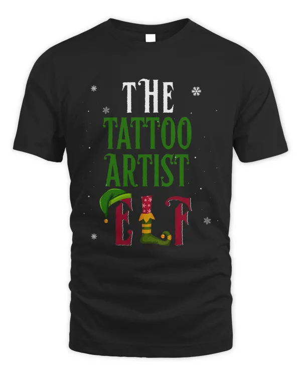 The Tattoo Artist Elf Funny Christmas Matching Family Group
