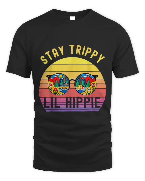 Vintage Retro Stay Trippy Little Hippie Peace Love