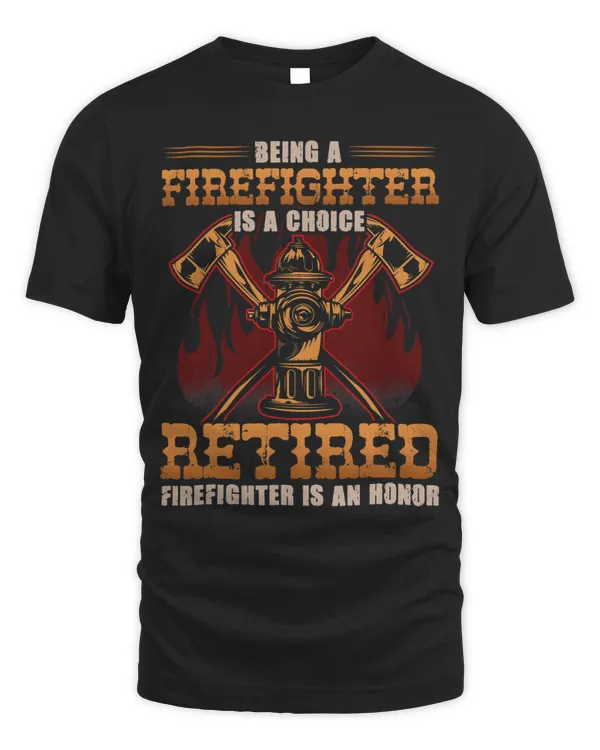 Mens Being A Retired Firefighter Is An Honor Red Line Retiree