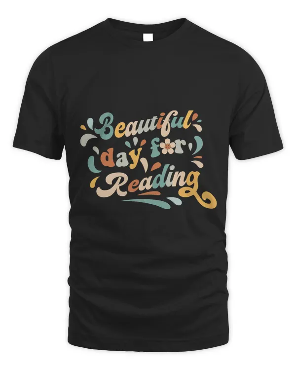 Beautiful Day For Reading Retro Groovy Literary Librarian