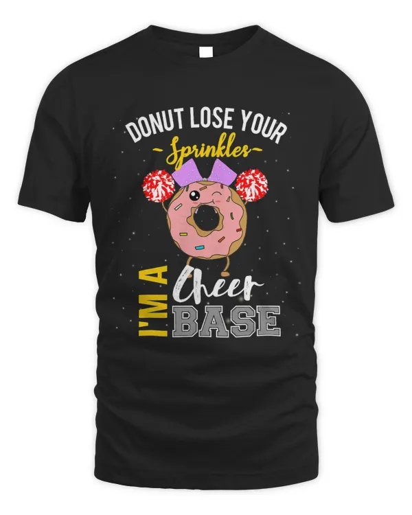 Cheer Base Funny Cheerleader Girl Donut Cheerleading Gift