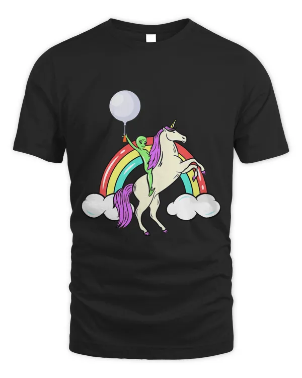 Funny Alien UFO Weather Balloon Rainbow Unicorn
