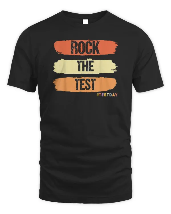 Rock The Test Testing Day Retro Motivational Teacher Student_2