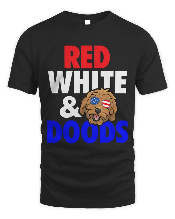 Goldendoodle Mom Dad 4th of July Doodle Dog Doodle Dog