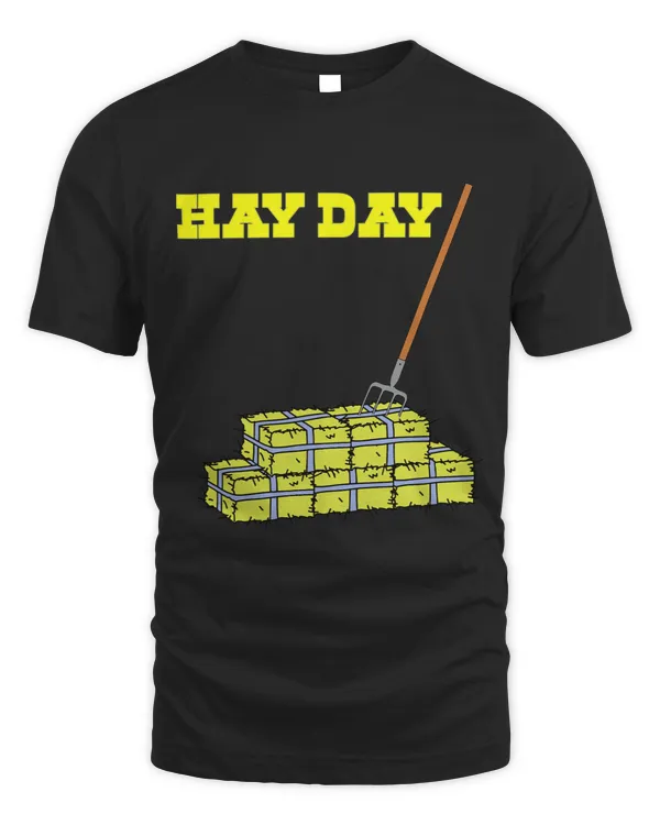 Cool and Funny Hay Day Design Hay Harvest Bales Pitchfork