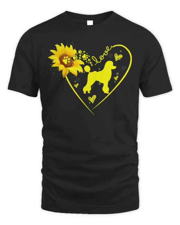 Poodles Sunflower For Dog Lover 664 Poodle dog