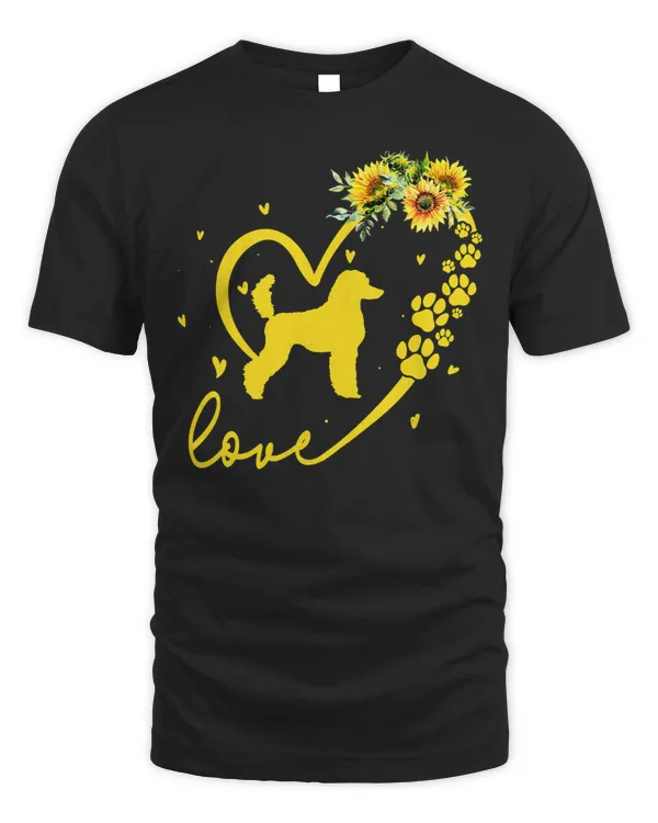 Poodles Sunflower Heart 559 Poodle dog