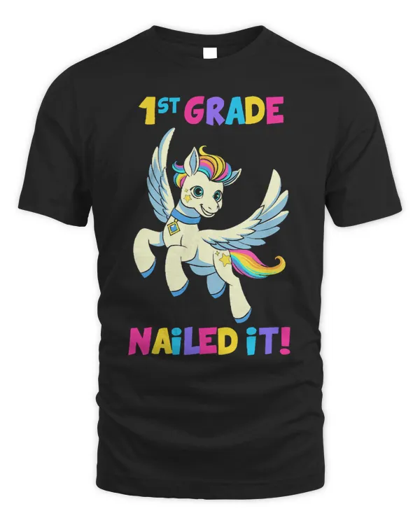 1st Grade Nailed It Unicorn Kids Back to School