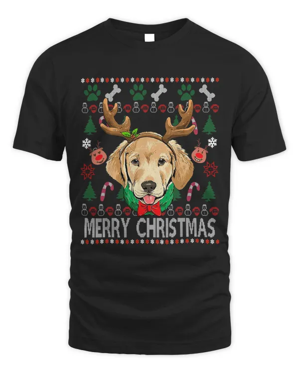 Labrador Lab Dog Antlers Christmas Xmas Gift For Girls