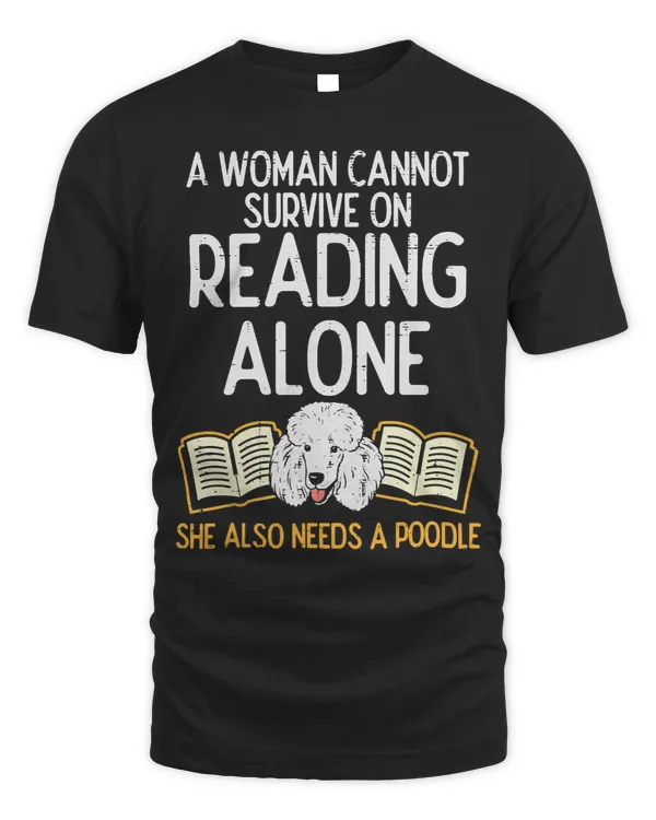 Poodles Woman Book Librarian Reading Poodle Pet Dog Lover Women 454 Poodle dog