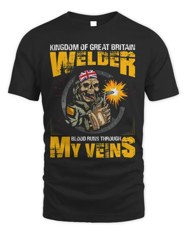 Great Britian Skull Welder Blood Runs Through My Viens