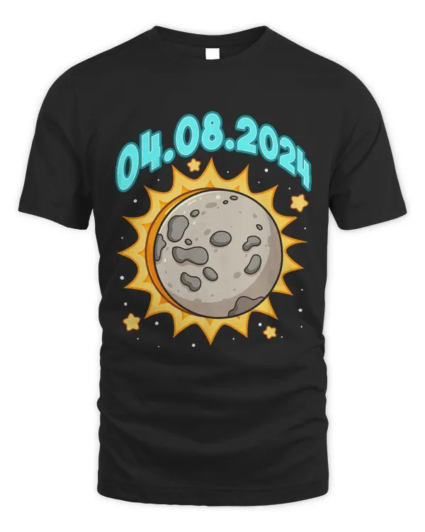 Fun Total Solar Eclipse 2024 USA American Totality Graphic