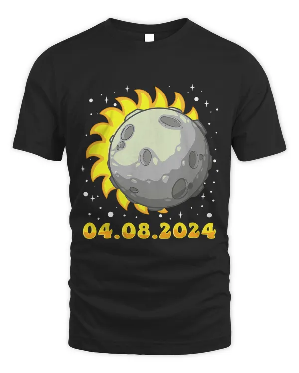Fun Total Solar Eclipse 2024 USA Astronomy Totality Moon