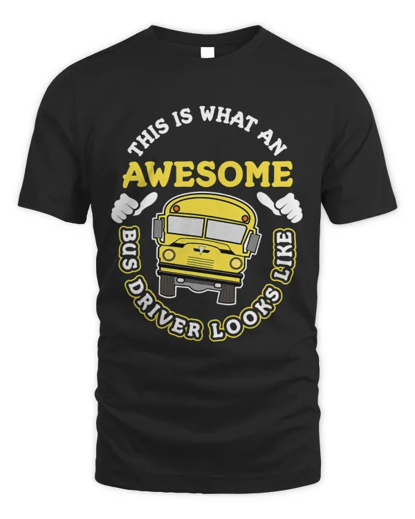 Retro School Bus Driver Graphic gift School Bus design