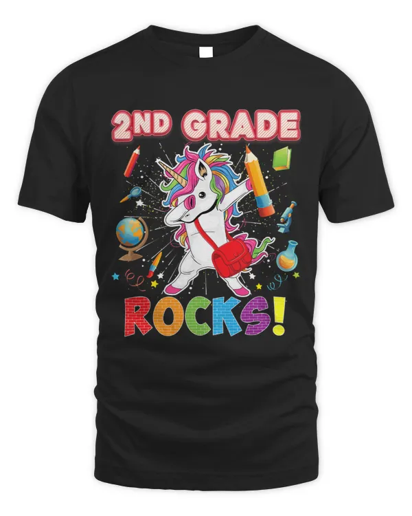 Second Grade Rocks 2nd Back To School Dabbing Unicorn First