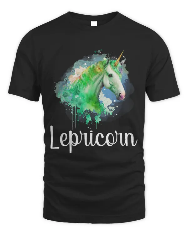 St. Paddys Day Lepricorn Love Green Rainbow Four Leaf Clover