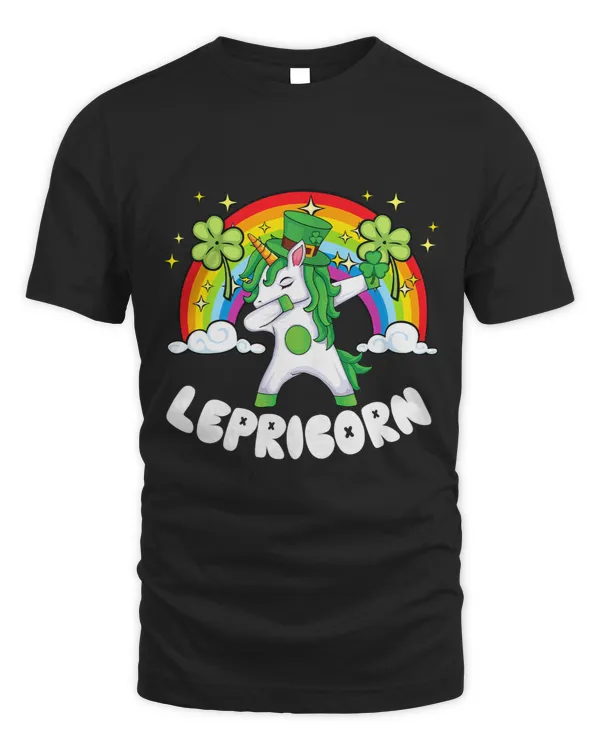 St. Pattys Day Lepricorn Love Green Rainbow Leaf Clovers