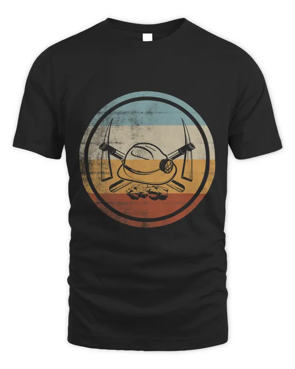 Retro Vintage Miner Design Mining Mine Worker