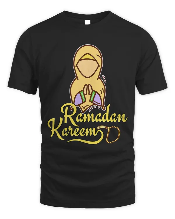 Mulim Hijabi Girl Fasting Ramadan Mubarak Kareem girls
