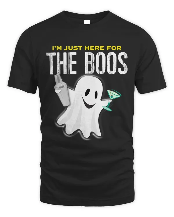 IM JUST HERE FOR THE BOOS Halloween Martini Shaker