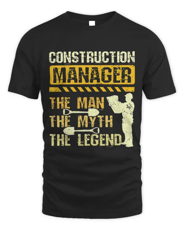 Mens Construction manager the man myth legend