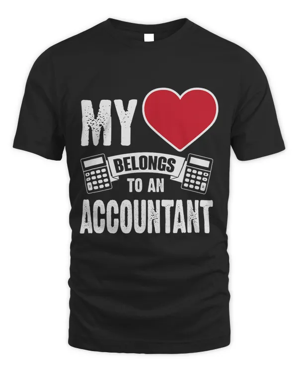 My Heart Belongs To An Accountant Bookkeeper Cute