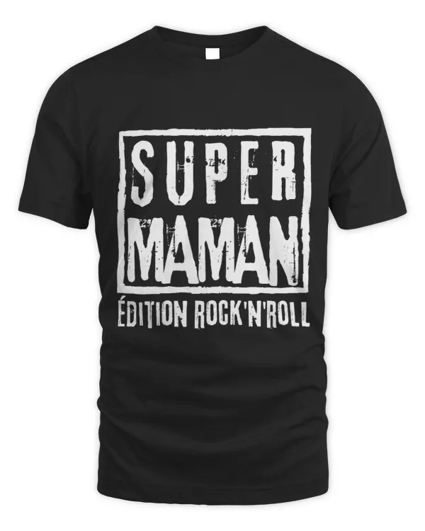 Womens Super Mom Rock nRoll Edition Womens Mothers Day Gift
