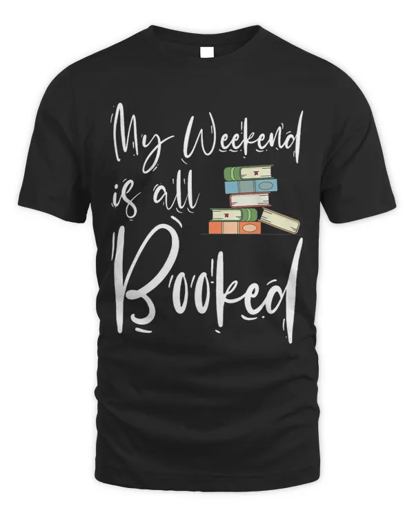 Womens My Weekend Is All Booked Introvert Funny Book