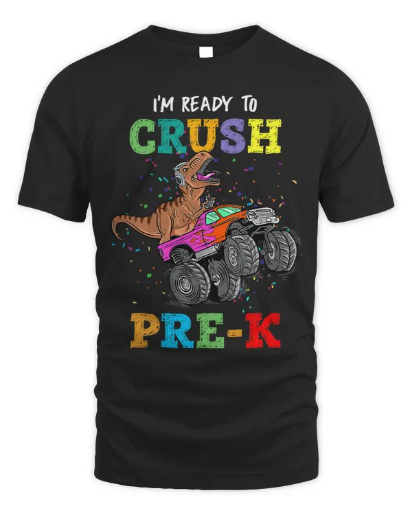 Ready To Crush PreK Dinosaur Monster Truck School Kids