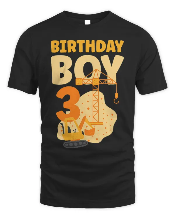 3rd Birthday Boy Construction Crew Build Labor Celebration