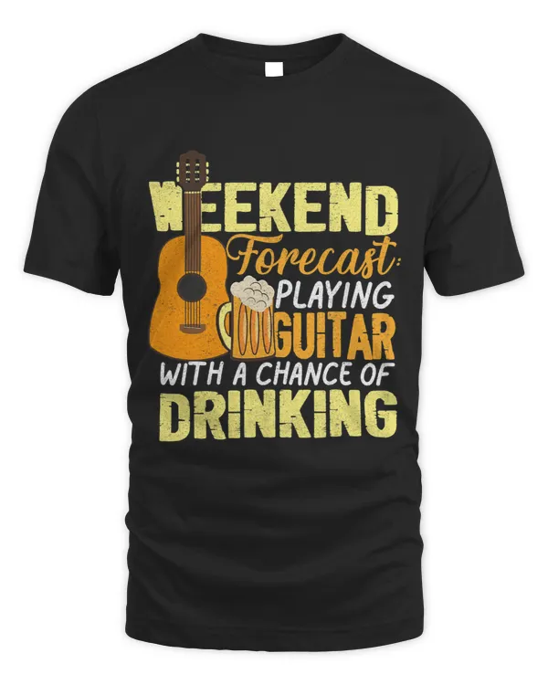 Weekend Forecast Playing Guitar With Drinking Beer