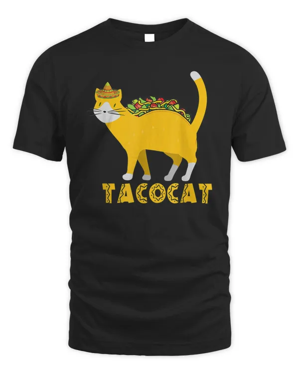 Graphic 365 Tacocat Taco Cat Tee Tacos Mexican Food Funny T-Shirt