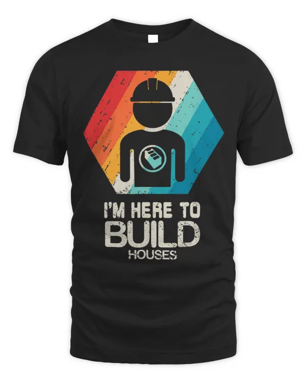 House Builder Funny Retro Vintage Husband Dad Present