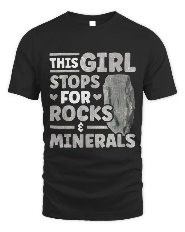 This Girl stops for rocks minerals Girl Rock Collector
