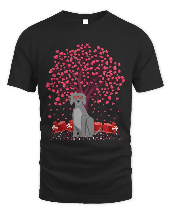 Weimaraner Dog Lover Heart Tree Weimaraner Valentines Day