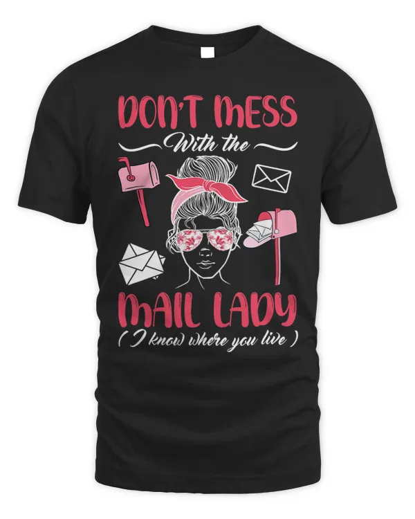 Womens Postal Worker Funny Delivery Mail Lady 3