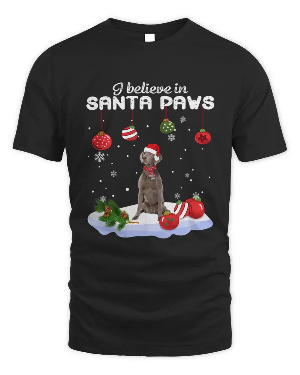Weimaraner Santa Christmas Tree Lights Xmas Boys Dog