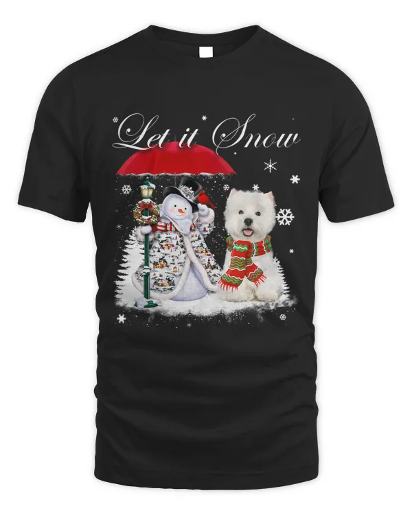 Westie Santa Dog Christmas Snowman Xmas Pajama 381