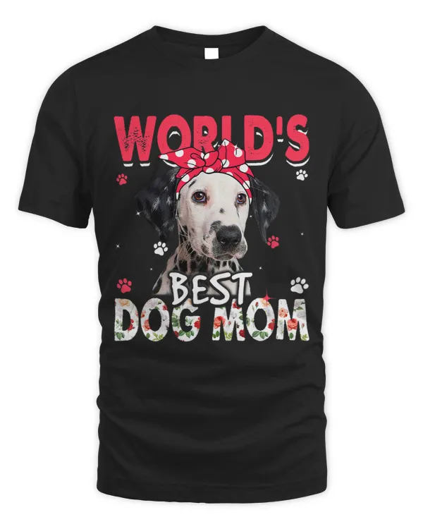 Womens Worlds Best Dalmatian Dog Mom Funny Mothers Day