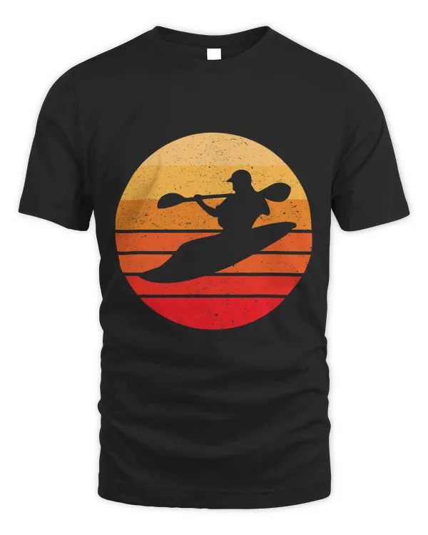 Whitewater Kayak Gift Retro Vintage Sun River Kayaking