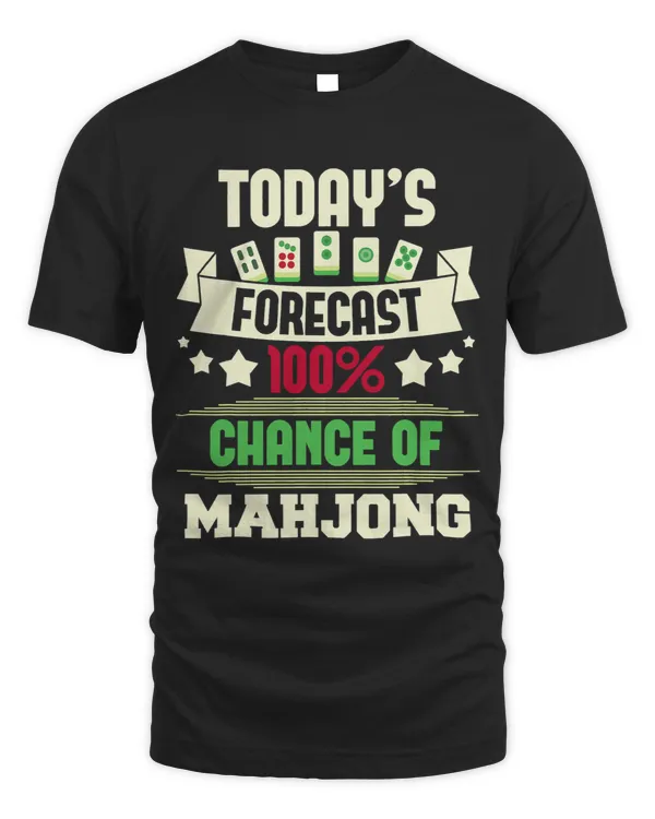100 Chance Of Mahjong Casino Player Gambling Tiles Deck